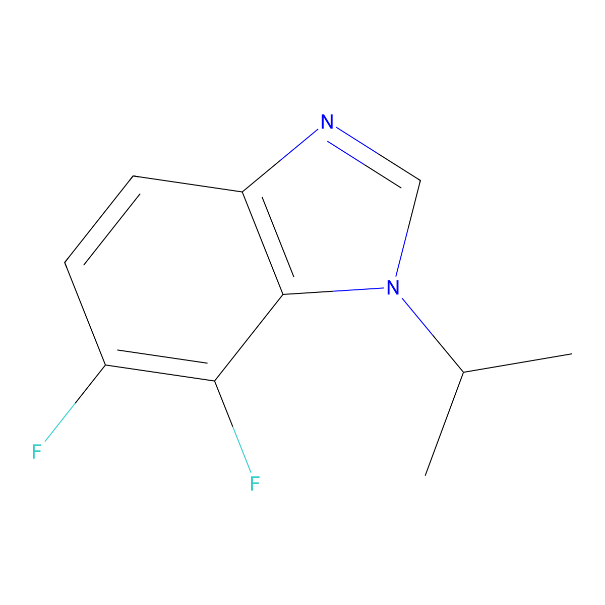 6,7-Difluoro-1-isopropylbenzoimidazole molecular structure, CAS 1330750-46-3