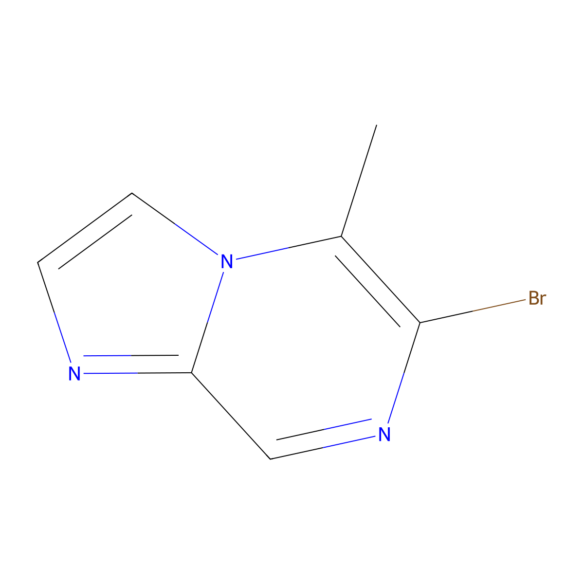 6-Bromo-5-methylimidazo[1,2-A]pyrazine molecular structure, CAS 1330750-56-5