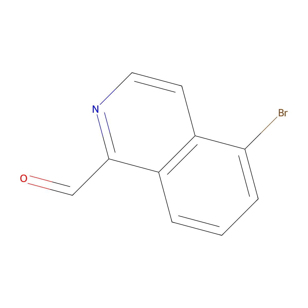 5-Bromoisoquinoline-1-carbaldehyde molecular structure, CAS 1330750-66-7