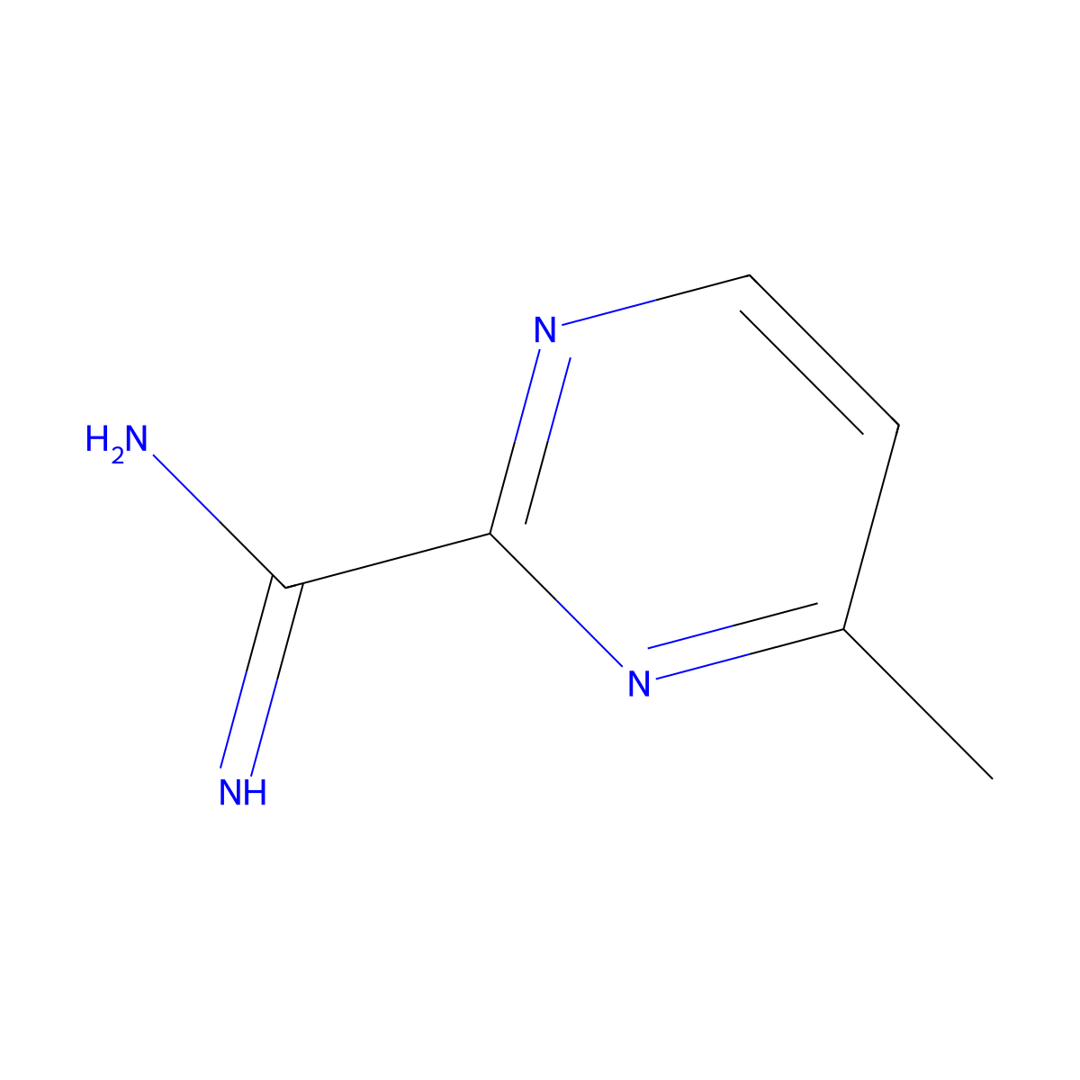 4-Methylpyrimidine-2-carboxamidine molecular structure, CAS 1330750-75-8