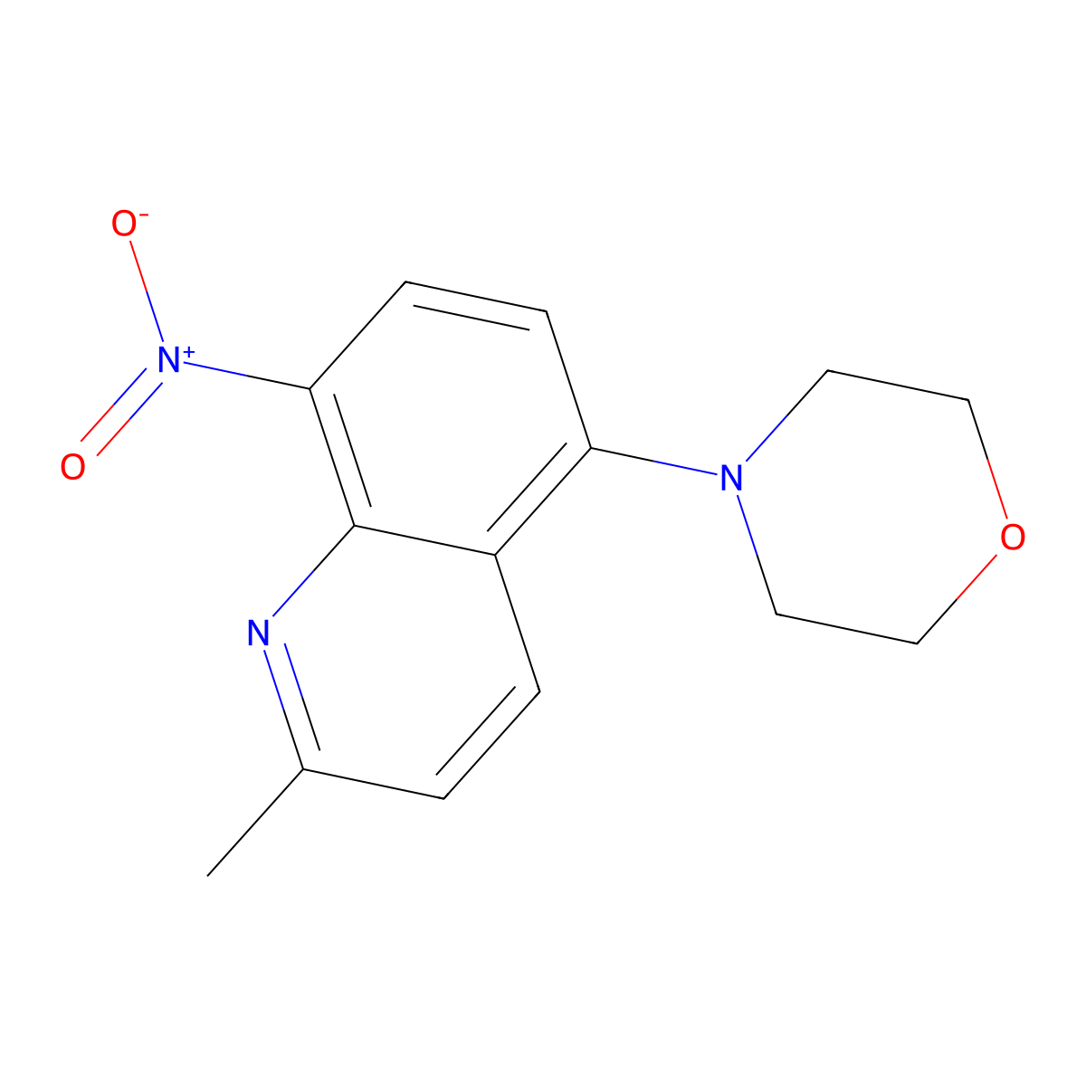 4-(2-Methyl-8-nitroquinolin-5-yl)morpholine molecular structure, CAS 1330750-99-6