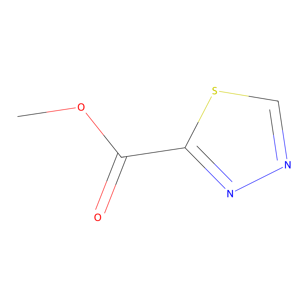 Methyl 1,3,4-thiadiazole-2-carboxylate molecular structure, CAS 1330751-02-4