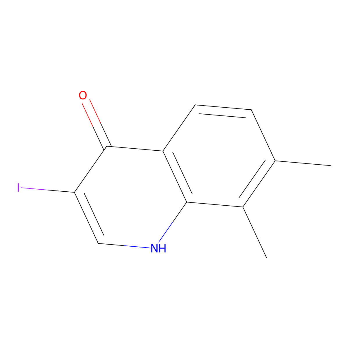 3-Iodo-7,8-dimethylquinolin-4(1H)-one molecular structure, CAS 1330751-09-1