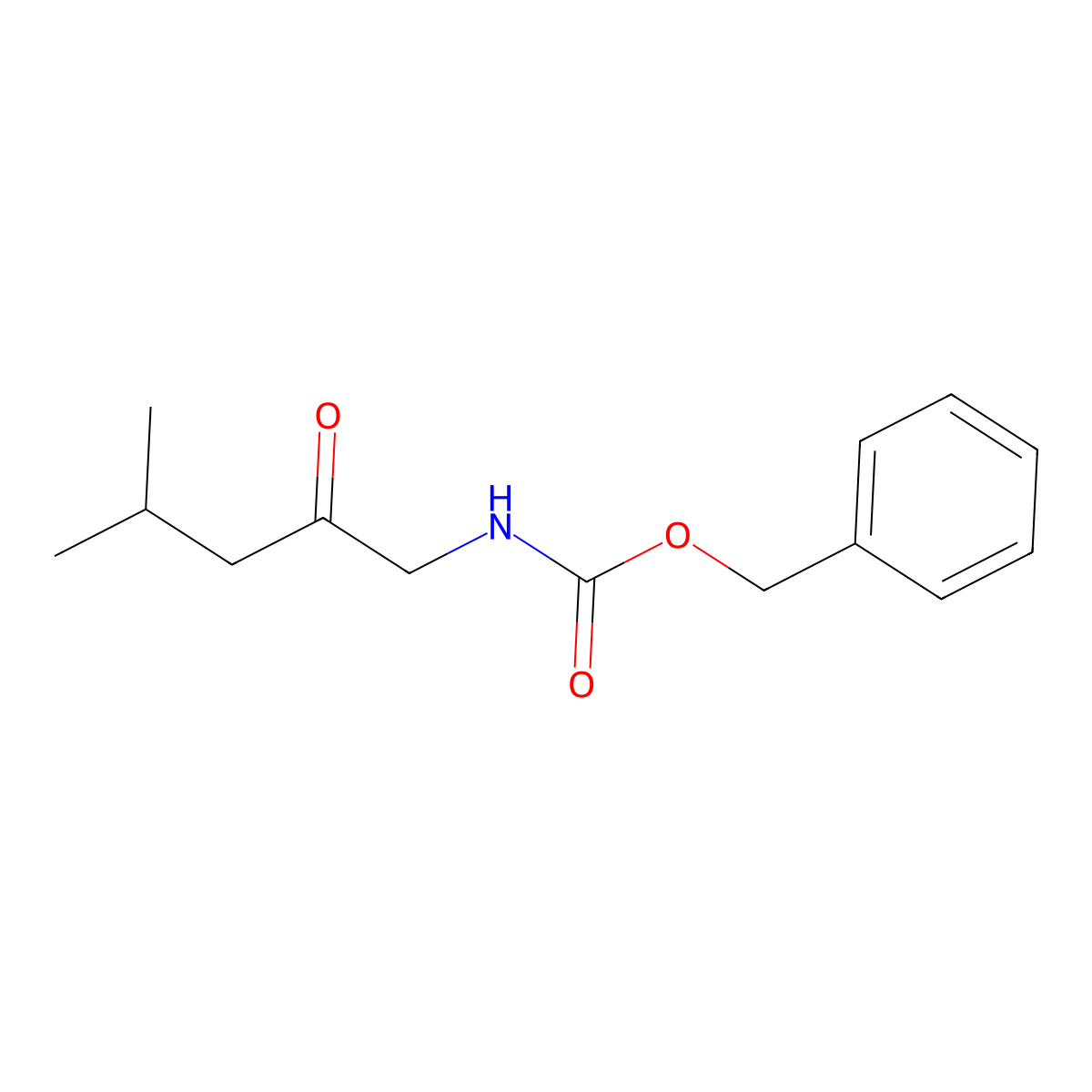 benzyl N-(4-methyl-2-oxopentyl)carbamate molecular structure, CAS 1330751-57-9