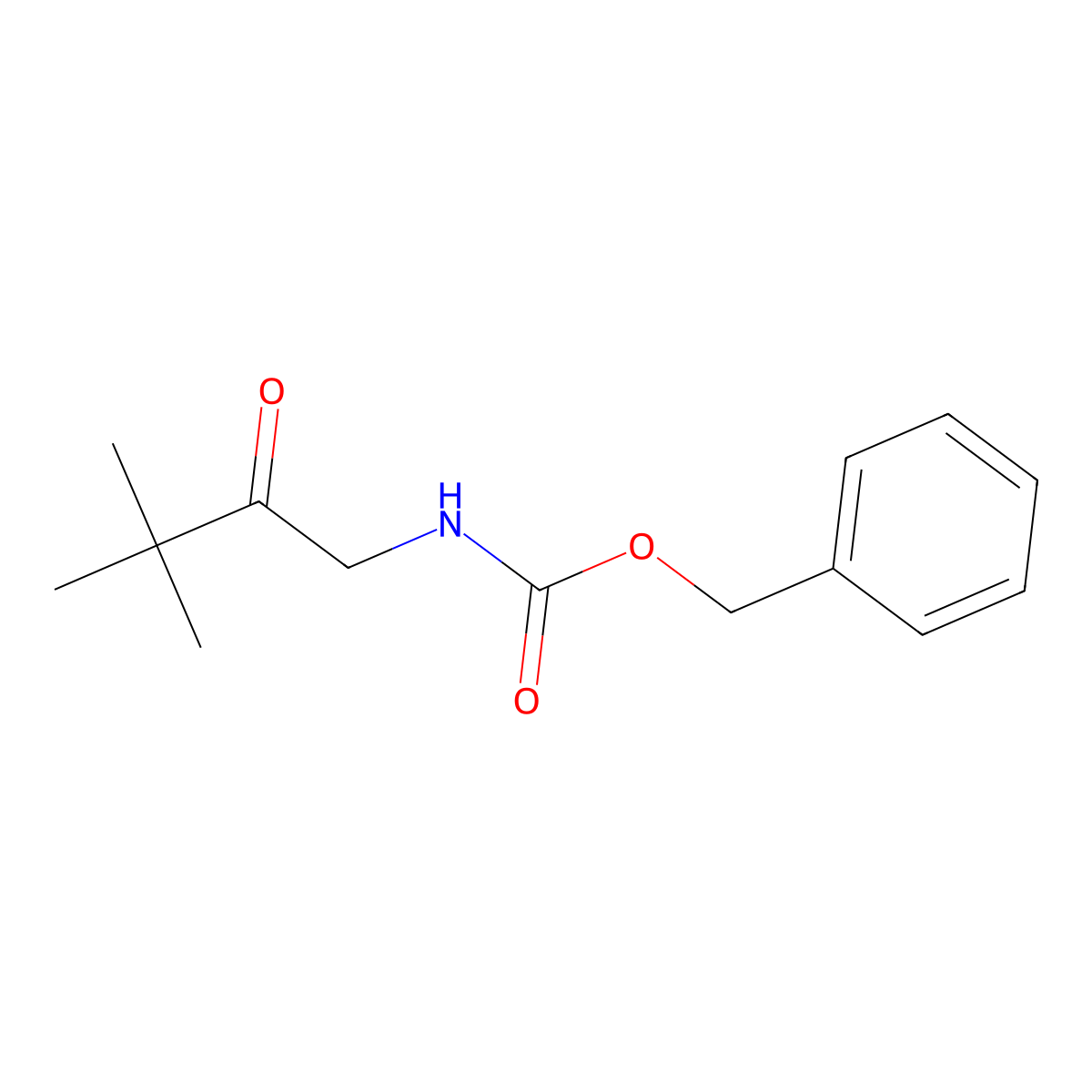 benzyl N-(3,3-dimethyl-2-oxobutyl)carbamate molecular structure, CAS 1330751-62-6