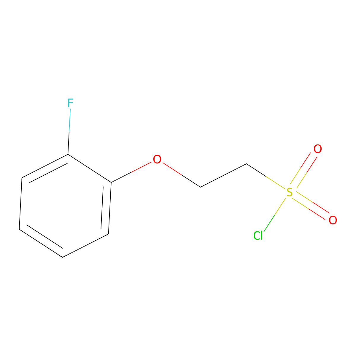 2-(2-Fluorophenoxy)ethanesulfonyl chloride molecular structure, CAS 1330752-42-5