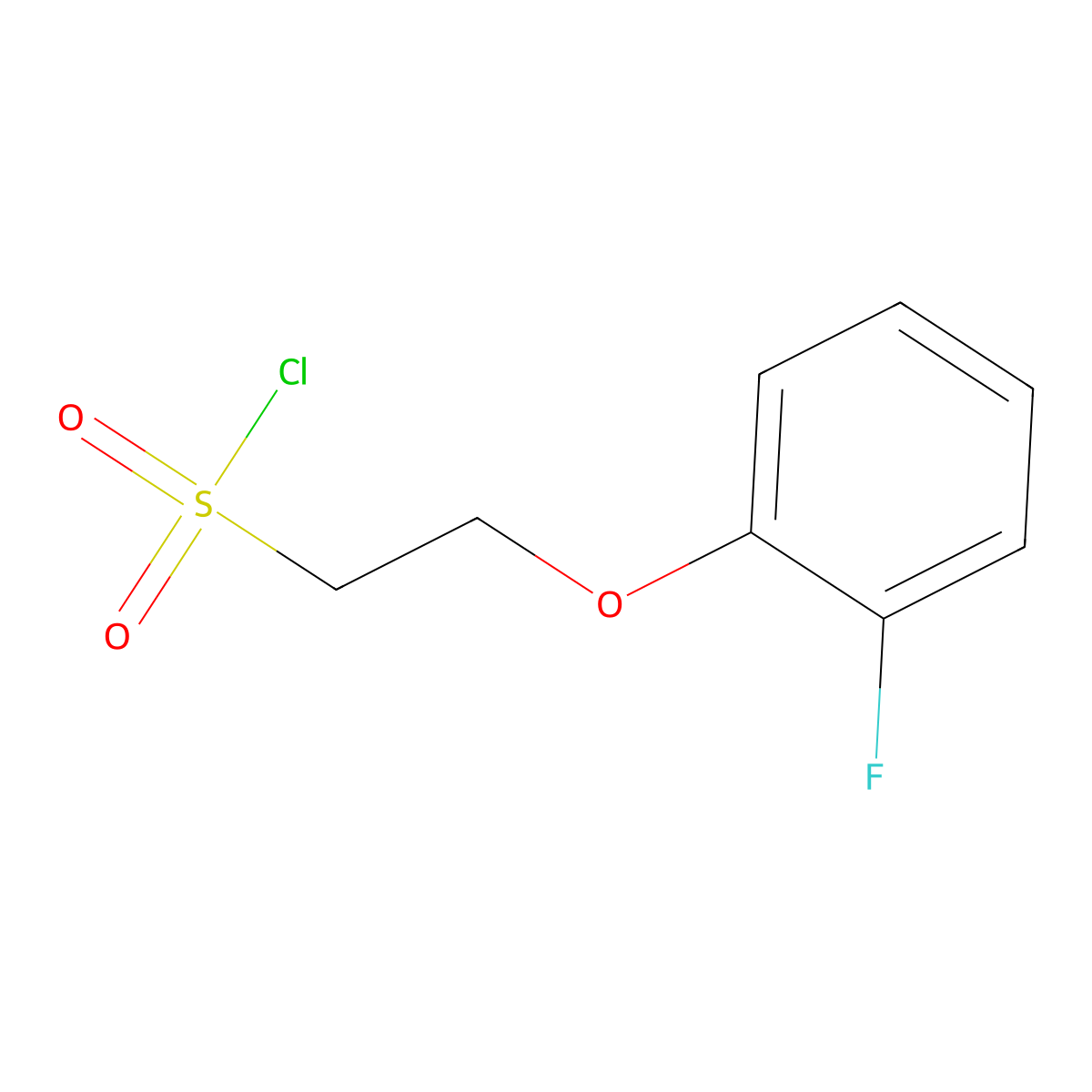2-(2-Fluorophenoxy)ethanesulfonyl chloride molecular structure, CAS 1330752-42-5