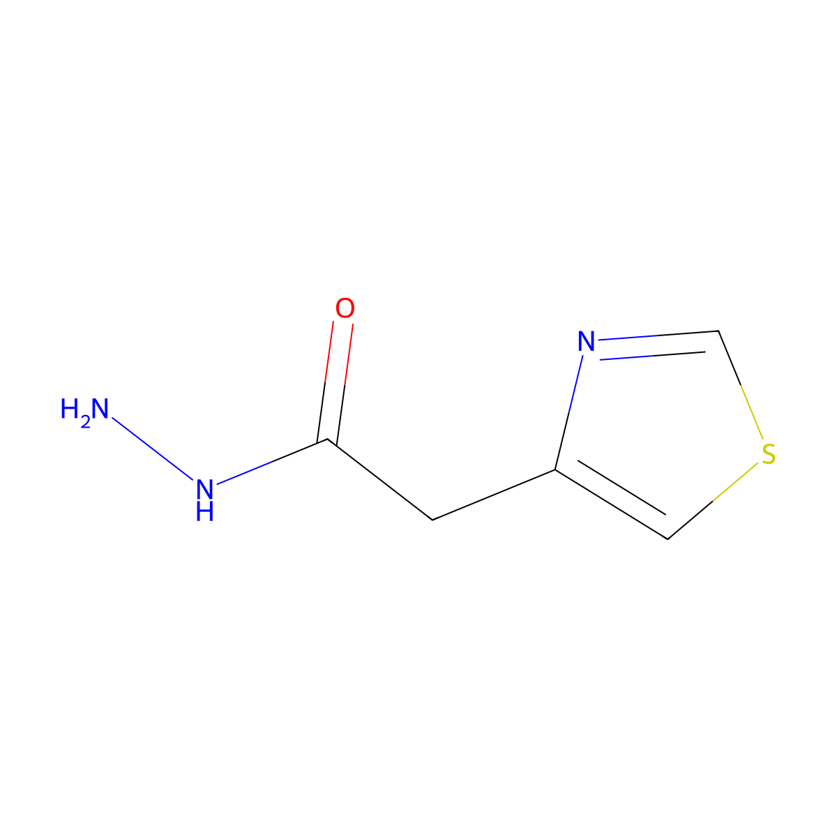 2-(1,3-Thiazol-4-yl)acetohydrazide molecular structure, CAS 1330752-51-6