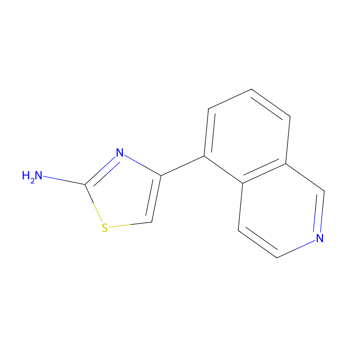 4-(Isoquinolin-5-yl)thiazol-2-amine molecular structure, CAS 1330752-86-7