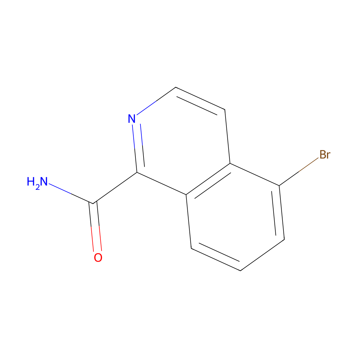 5-Bromoisoquinoline-1-carboxamide molecular structure, CAS 1330752-91-4