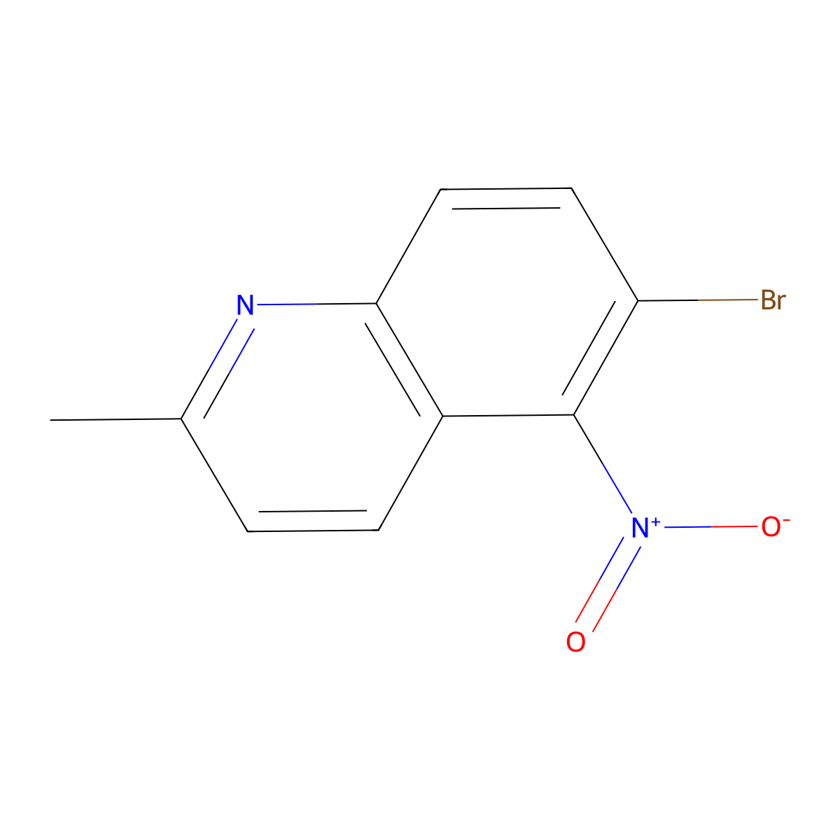 6-Bromo-2-methyl-5-nitroquinoline molecular structure, CAS 1330752-96-9