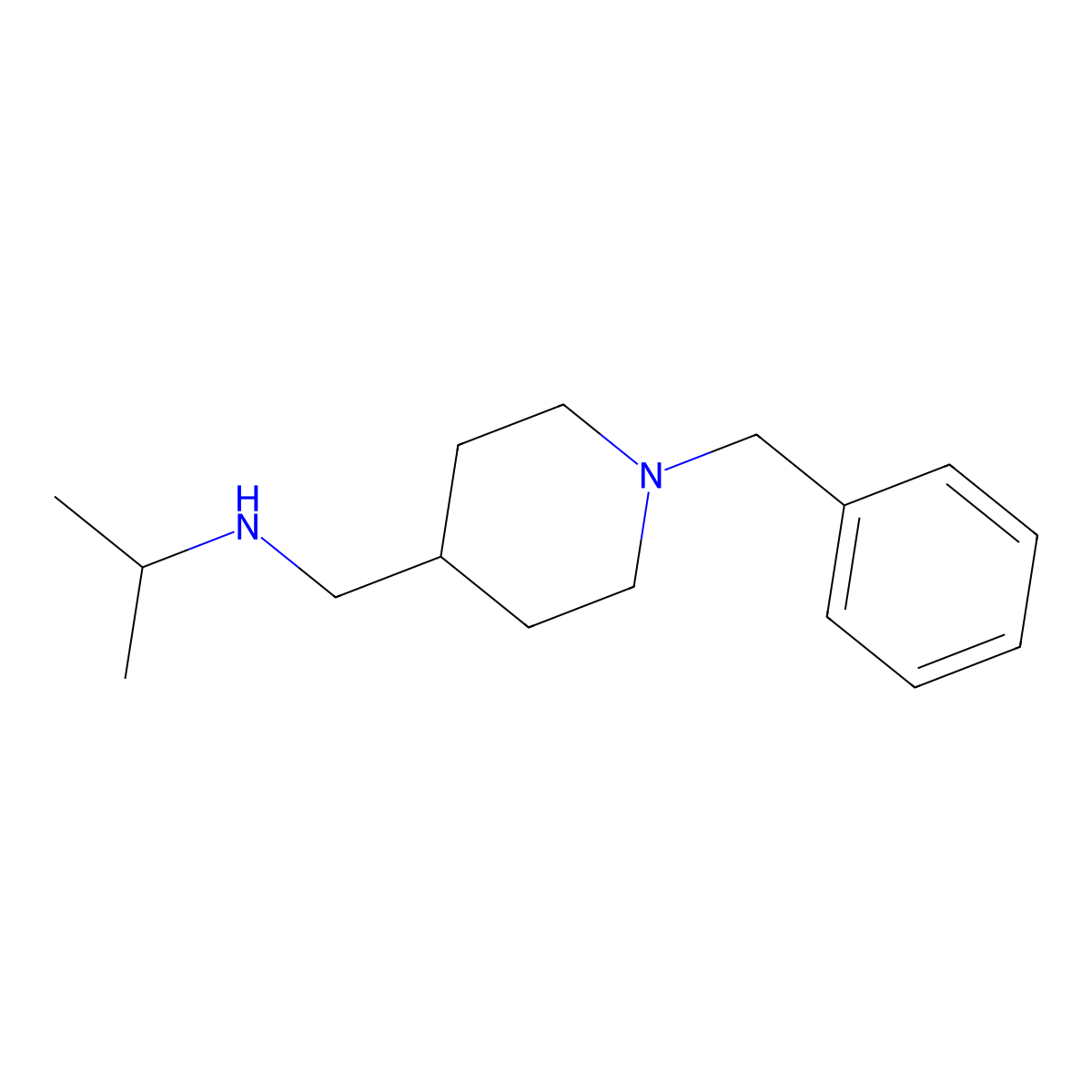(1-Benzyl-piperidin-4-ylmethyl)-isopropyl-amine molecular structure, CAS 1330753-19-9
