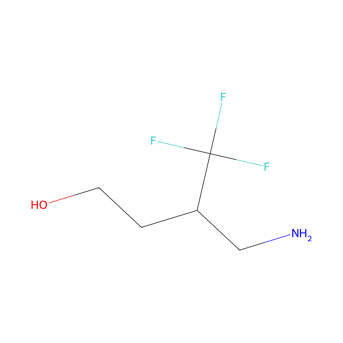 4-Amino-3-(trifluoromethyl)butan-1-ol molecular structure, CAS 1330753-66-6