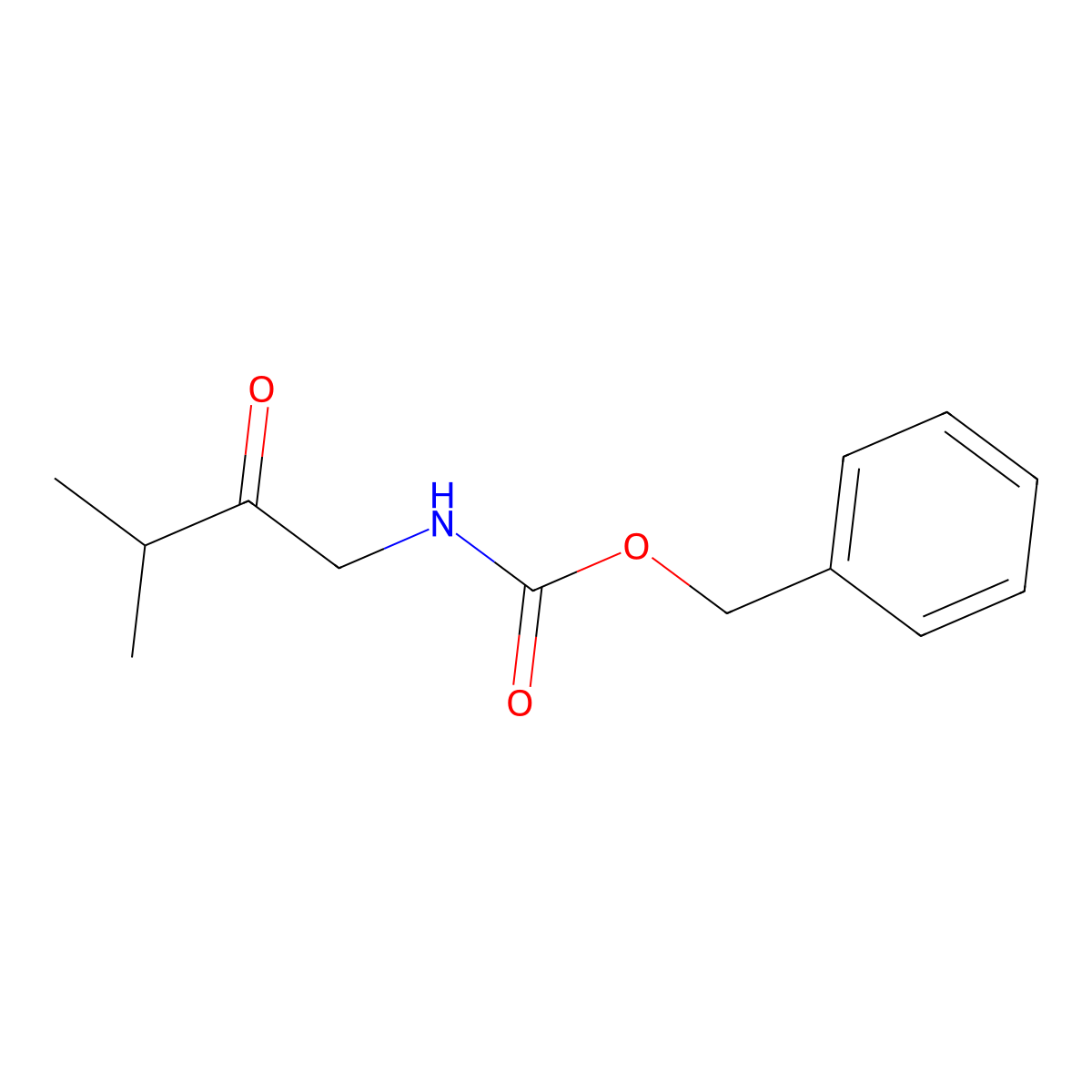 benzyl N-(3-methyl-2-oxobutyl)carbamate molecular structure, CAS 1330753-67-7