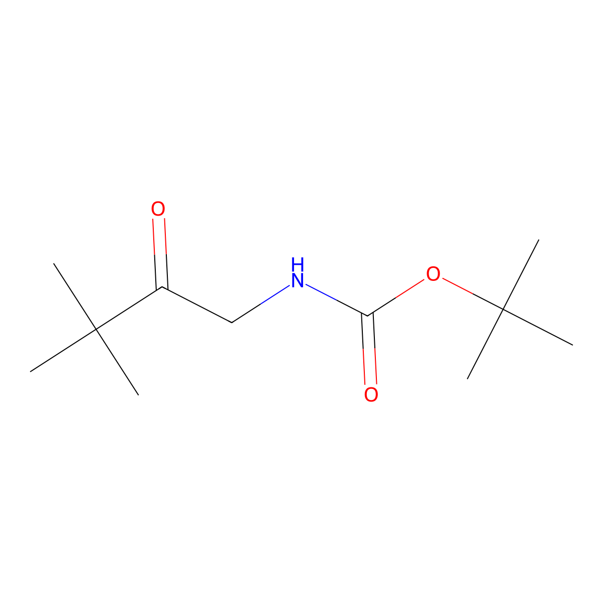 Tert-butyl 3,3-dimethyl-2-oxobutylcarbamate molecular structure, CAS 1330753-92-8