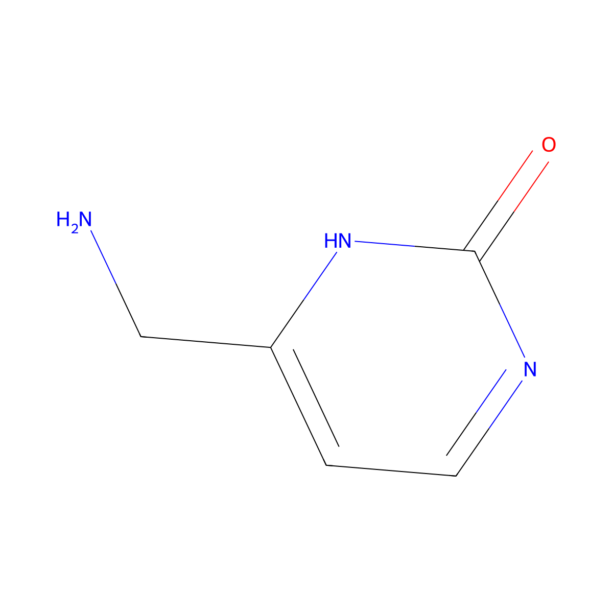 4-Aminomethyl-pyrimidin-2-OL molecular structure, CAS 1330754-08-9