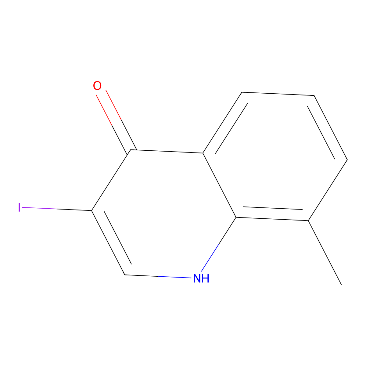 3-Iodo-8-methylquinolin-4(1H)-one molecular structure, CAS 1330754-17-0