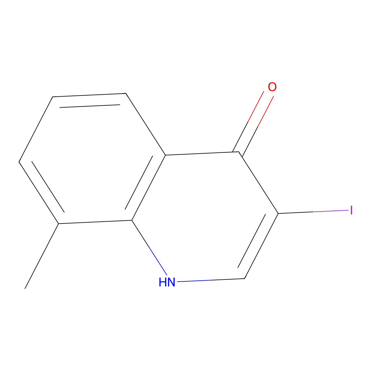 3-Iodo-8-methylquinolin-4(1H)-one molecular structure, CAS 1330754-17-0