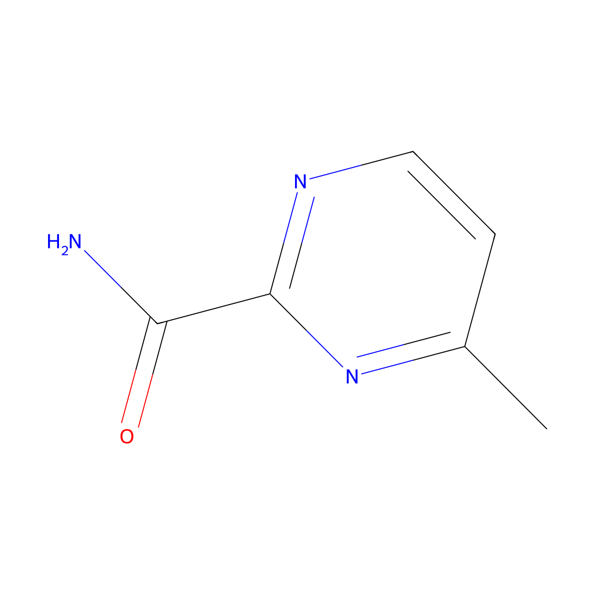 4-Methylpyrimidine-2-carboxamide molecular structure, CAS 1330754-32-9