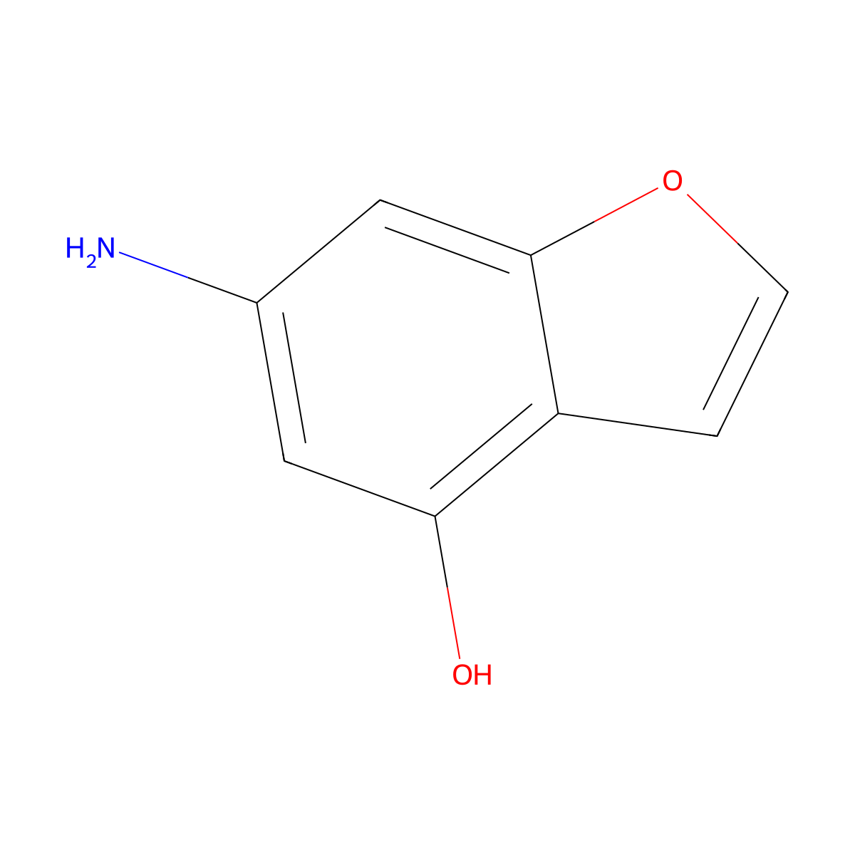 6-Aminobenzofuran-4-ol molecular structure, CAS 1330754-40-9