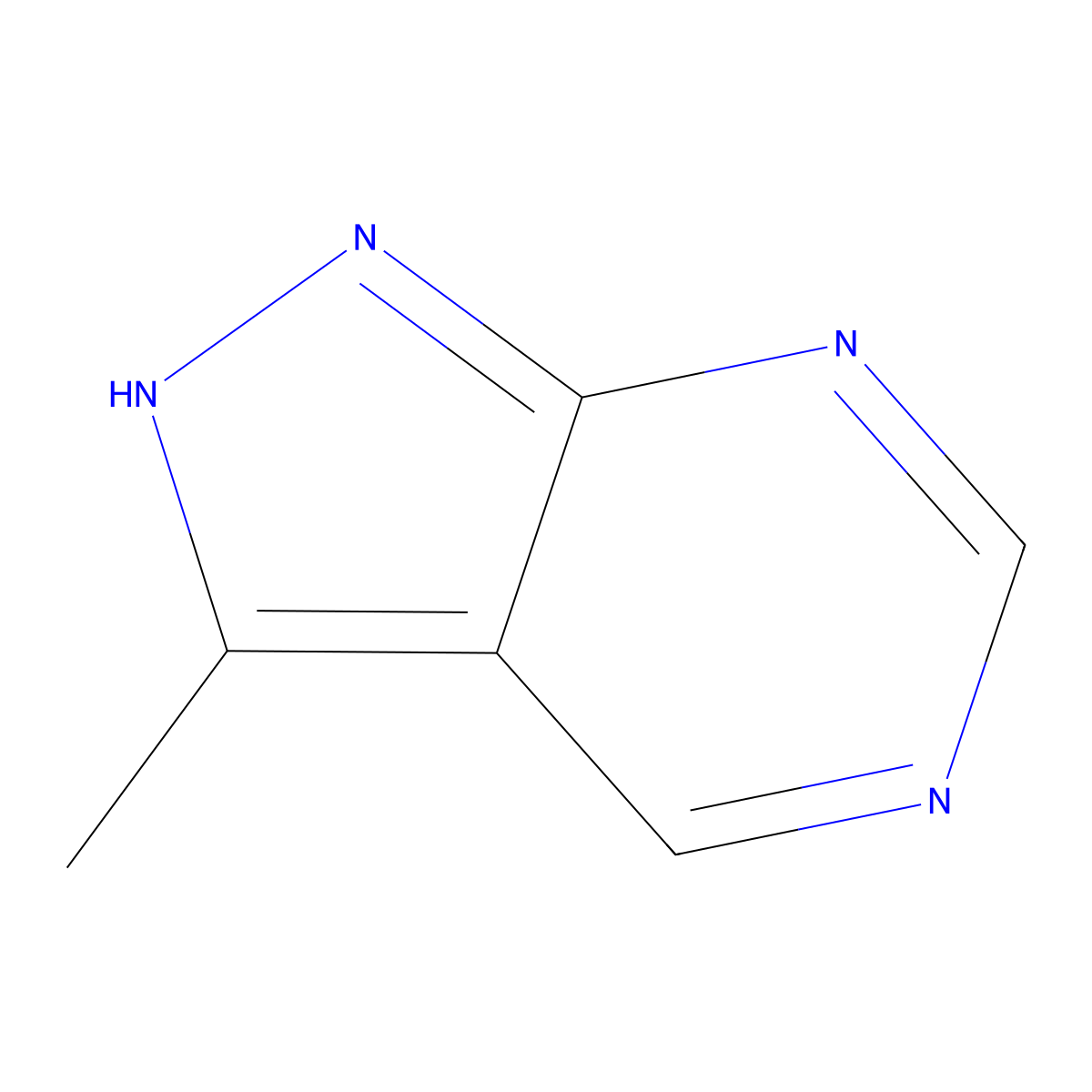 3-Methyl-1H-pyrazolo[3,4-d]pyrimidine molecular structure, CAS 1330755-03-7