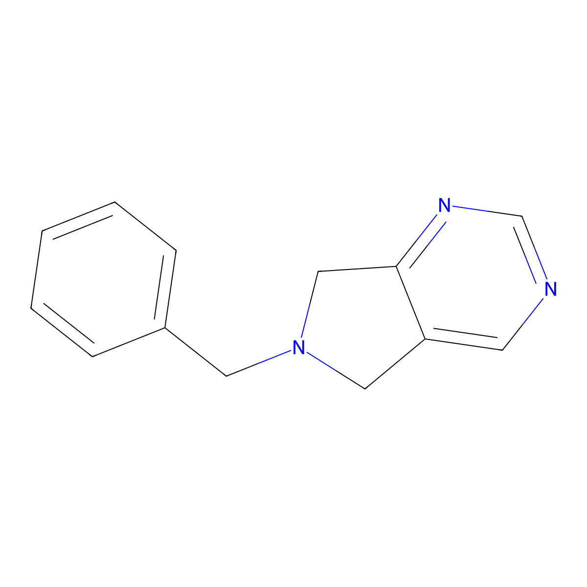 6-Benzyl-6,7-dihydro-5H-pyrrolo[3,4-d]pyrimidine molecular structure, CAS 1330755-52-6