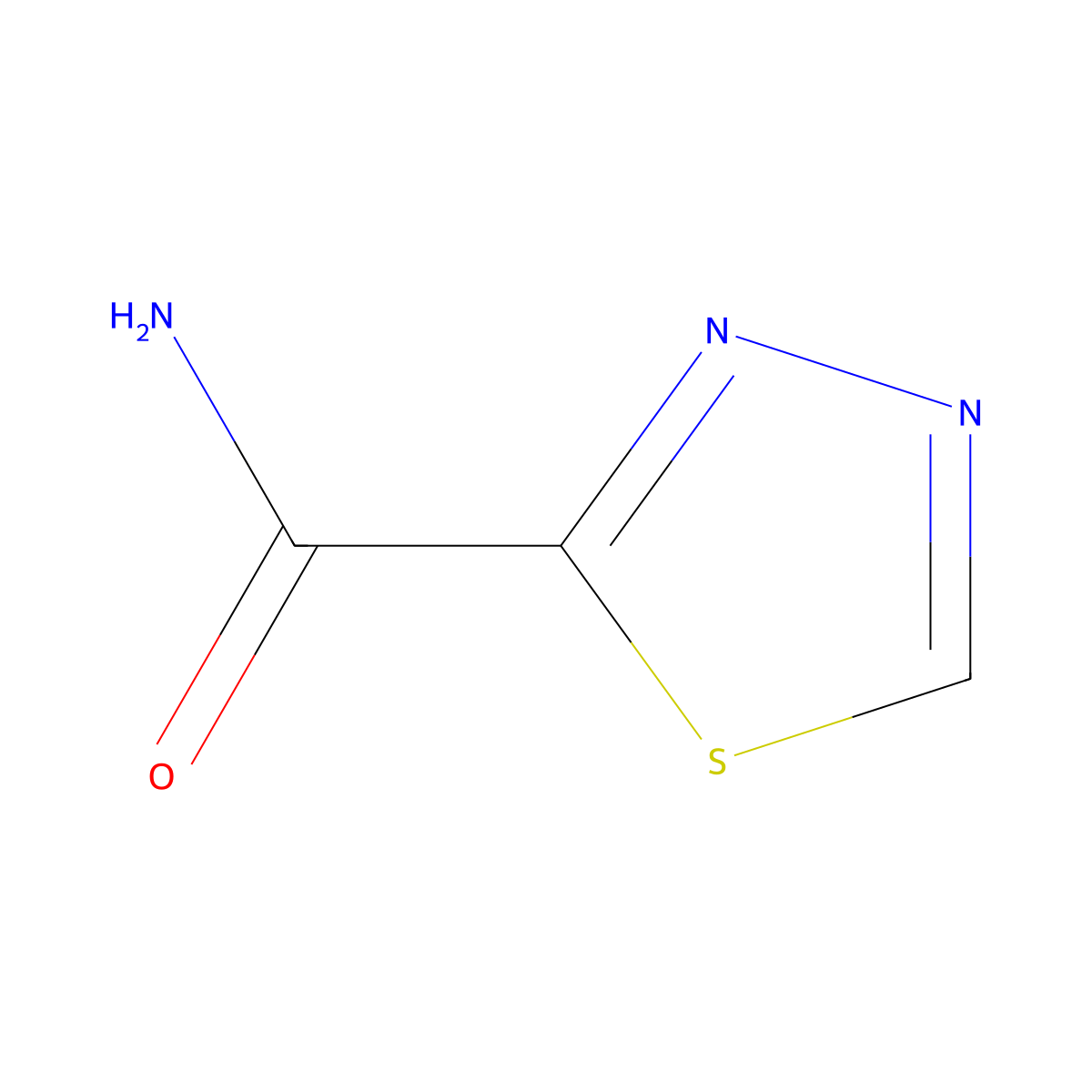 1,3,4-Thiadiazole-2-carboxamide molecular structure, CAS 1330755-81-1