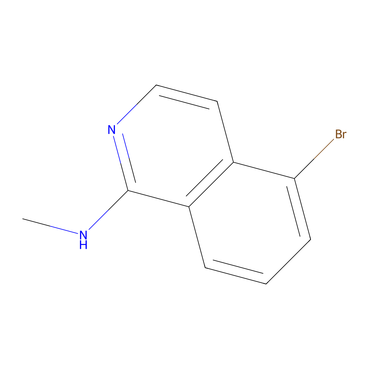5-Bromo-N-methylisoquinolin-1-amine molecular structure, CAS 1330755-83-3