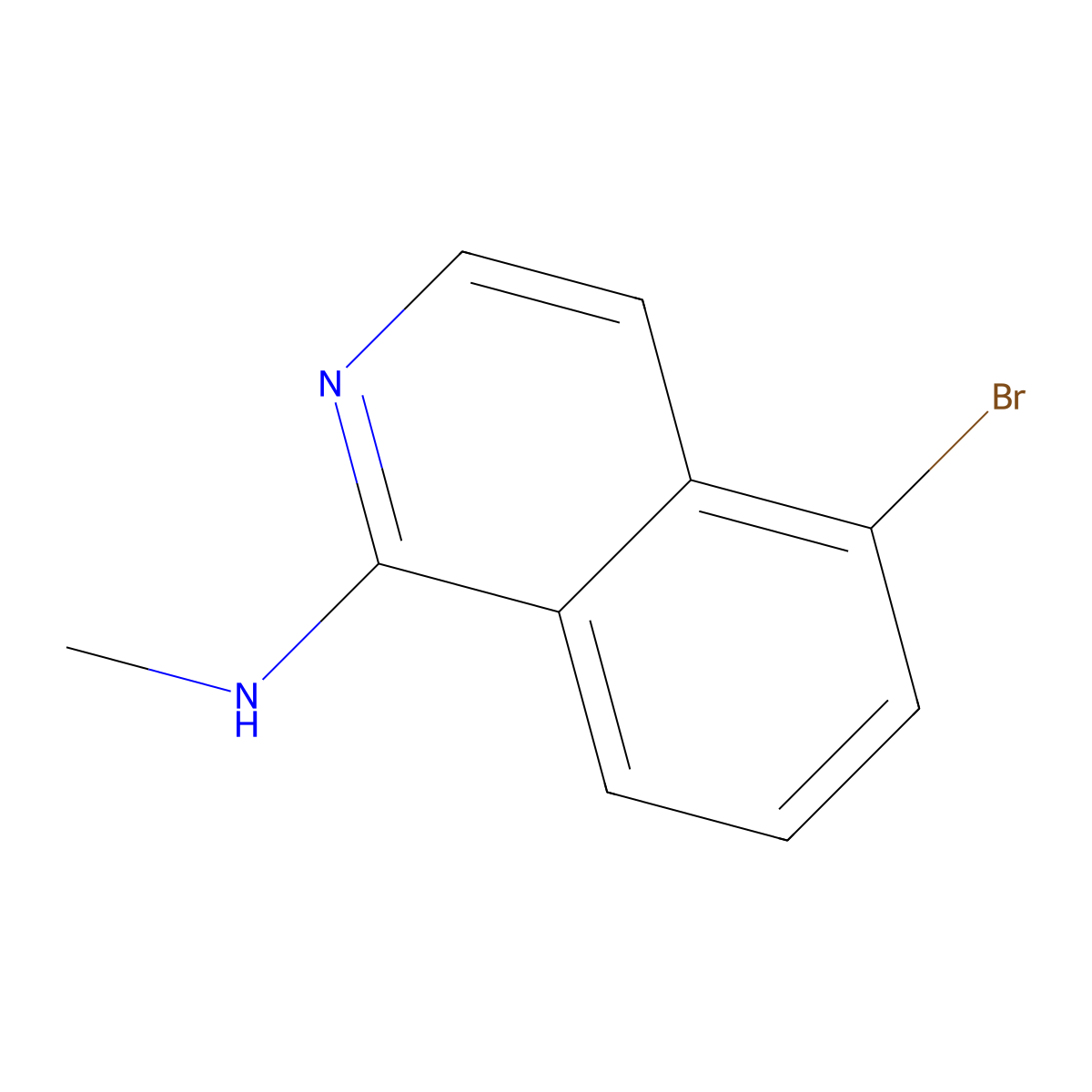 5-Bromo-N-methylisoquinolin-1-amine molecular structure, CAS 1330755-83-3