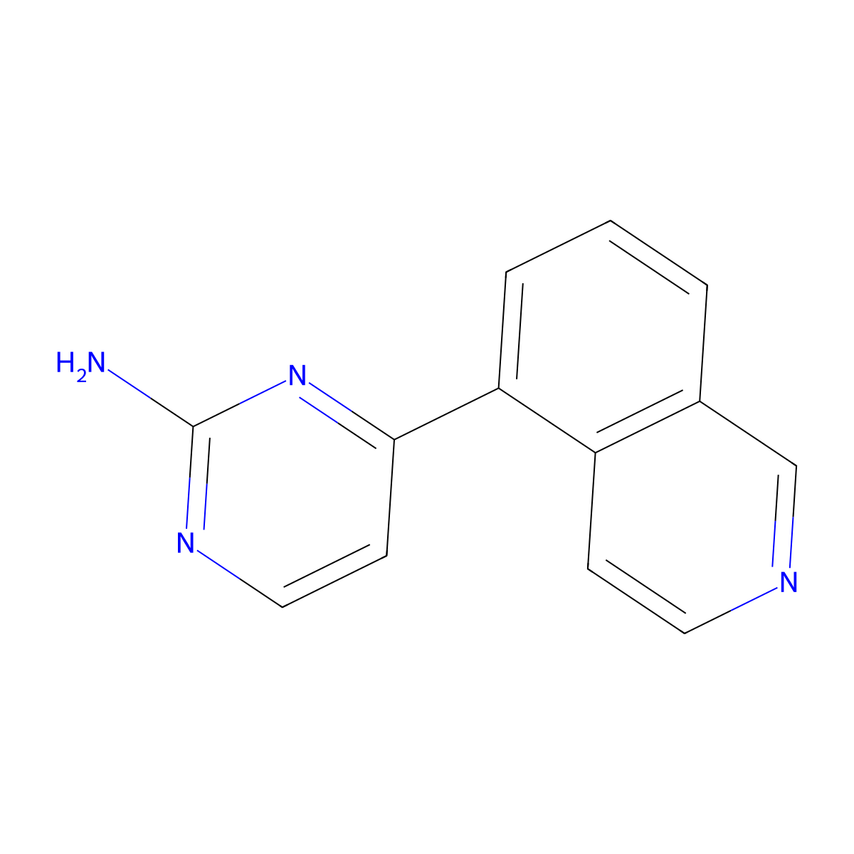 4-(Isoquinolin-5-yl)pyrimidin-2-amine molecular structure, CAS 1330755-85-5