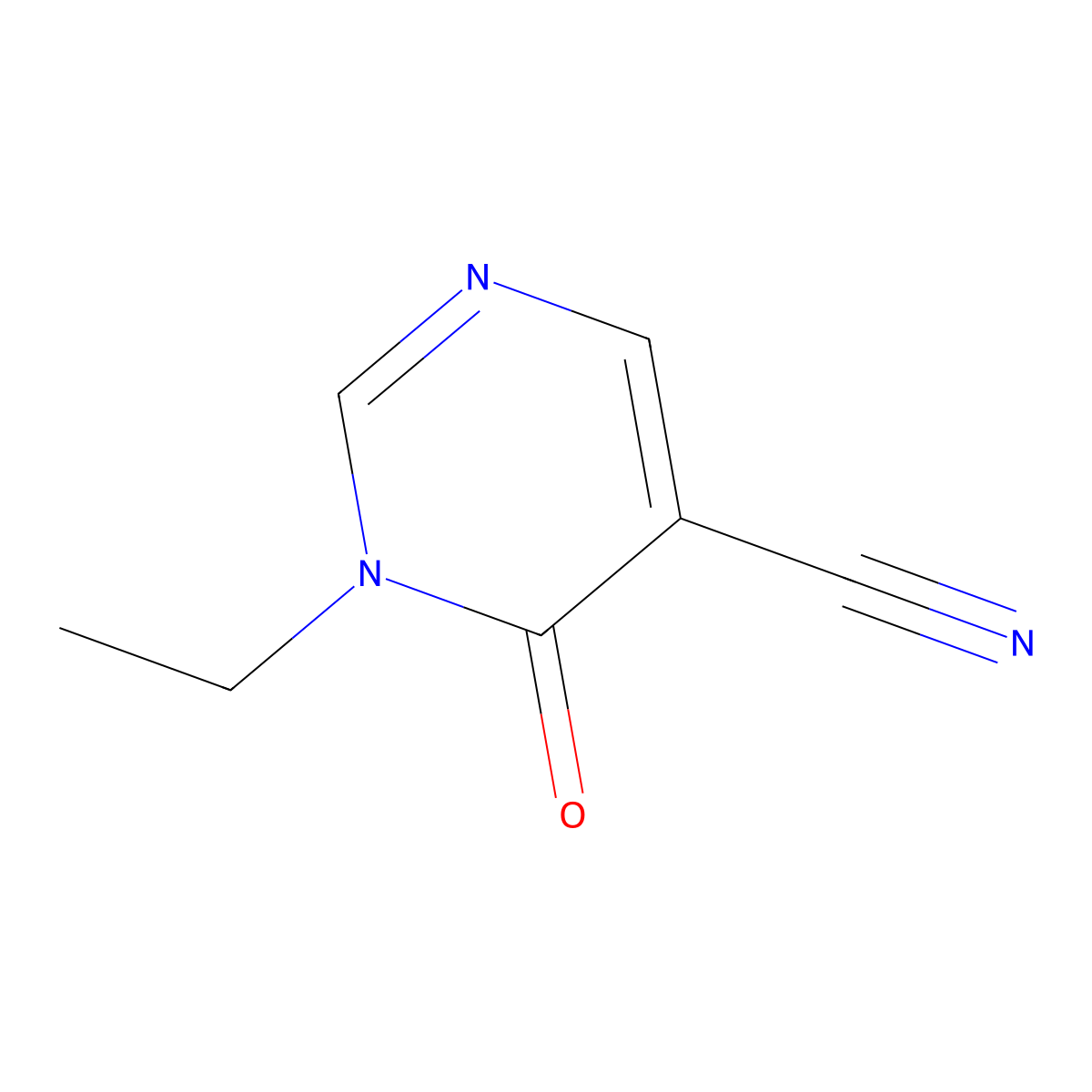 1-Ethyl-6-oxo-1,6-dihydro-5-pyrimidinecarbonitrile molecular structure, CAS 1330756-12-1