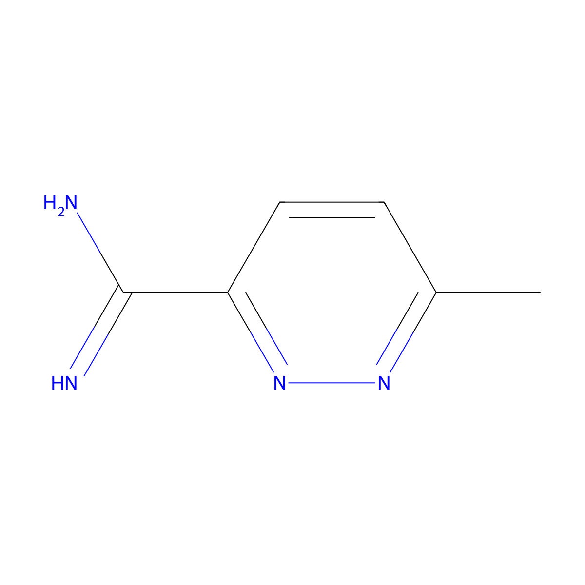 6-Methylpyridazine-3-carboximidamide molecular structure, CAS 1330756-22-3