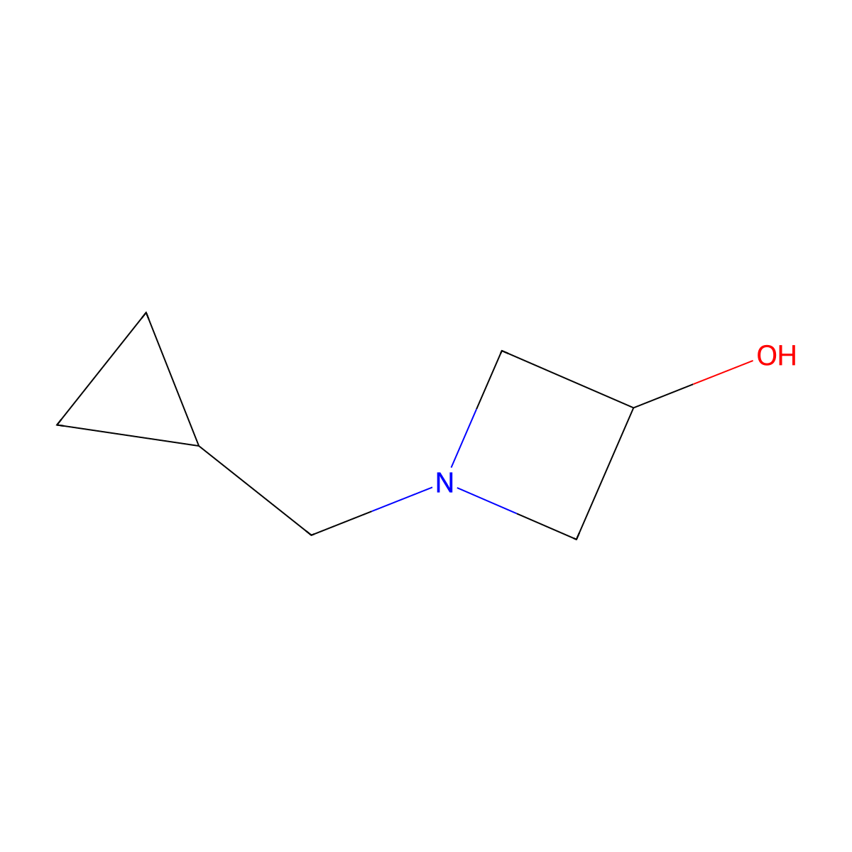 1-(Cyclopropylmethyl)-3-azetidinol molecular structure, CAS 1330756-24-5