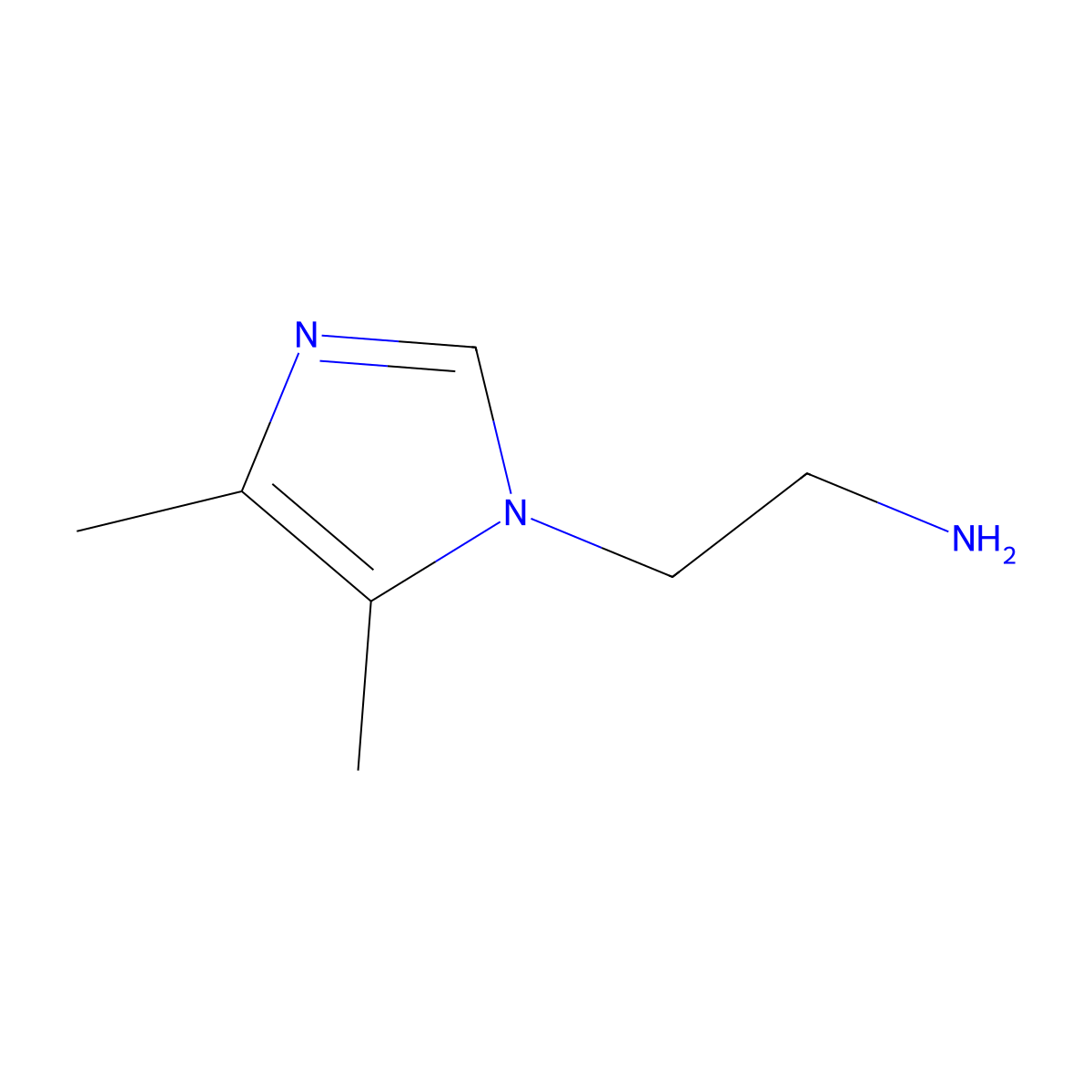 2-(4,5-dimethyl-1H-imidazol-1-yl)ethan-1-amine molecular structure, CAS 1330756-26-7
