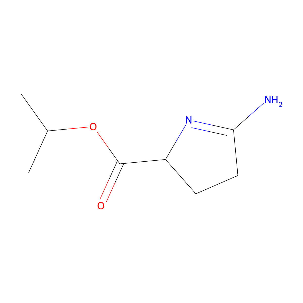 2H-Pyrrole-2-carboxylic acid, 5-amino-3,4-dihydro-, 1-methylethyl ester molecular structure, CAS 1330763-10-4