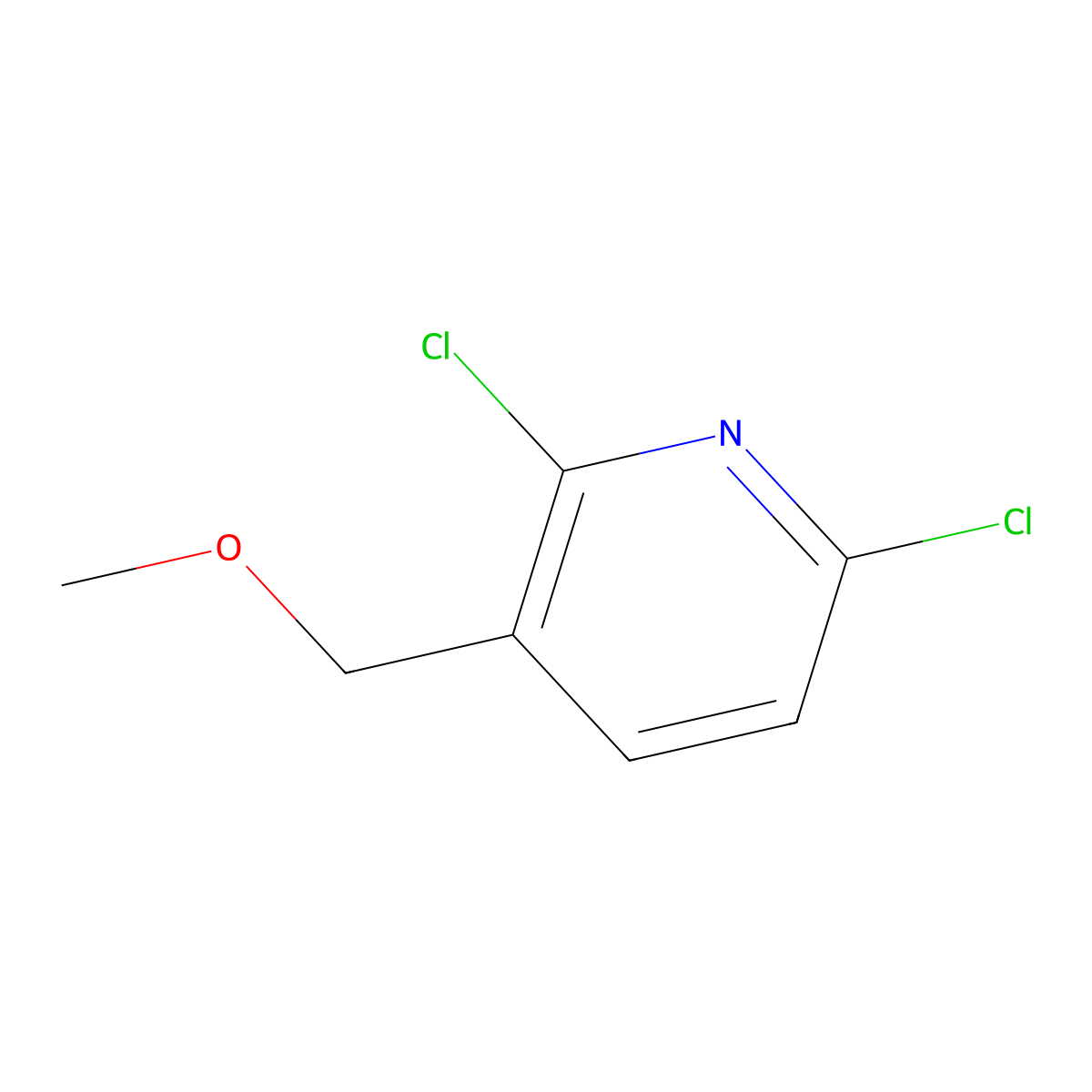 2,6-Dichloro-3-(methoxymethyl)pyridine molecular structure, CAS 1330763-31-9