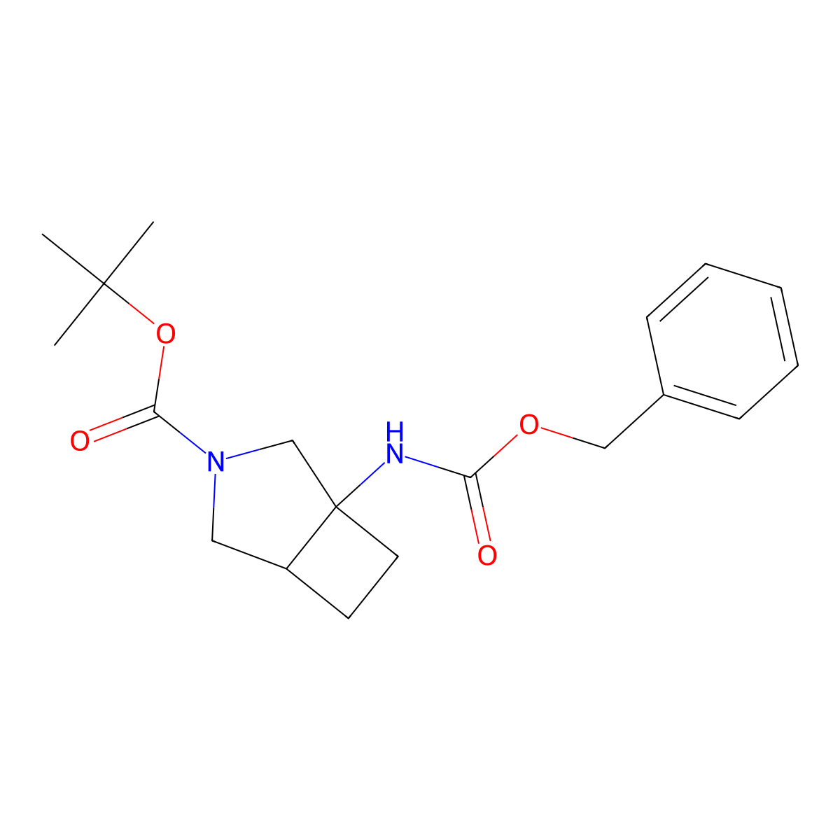 Tert-butyl 1-(benzyloxycarbonylamino)-3-azabicyclo[3.2.0]heptane-3-carboxylate molecular structure, CAS 1330763-68-2