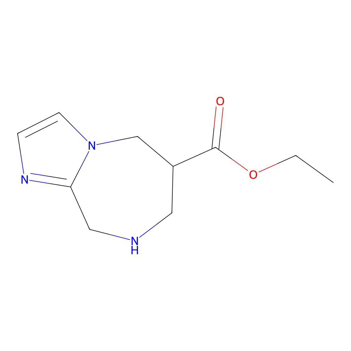 ethyl 5H,6H,7H,8H,9H-imidazo[1,2-a][1,4]diazepine-6-carboxylate molecular structure, CAS 1330763-90-0