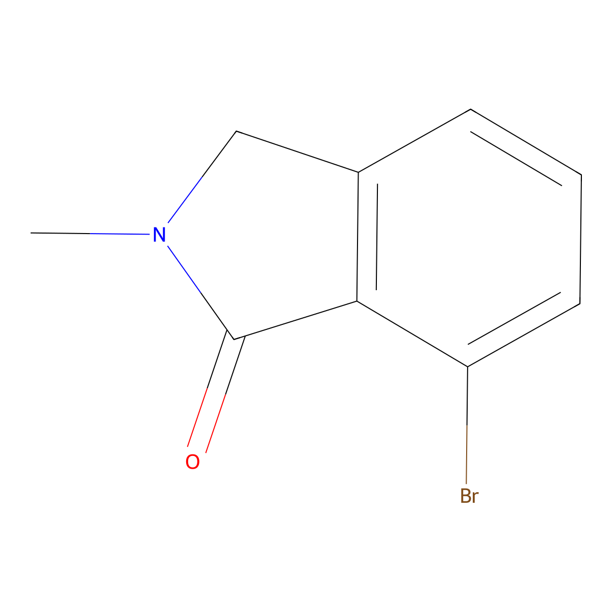 7-Bromo-2-methylisoindolin-1-one molecular structure, CAS 1330763-93-3