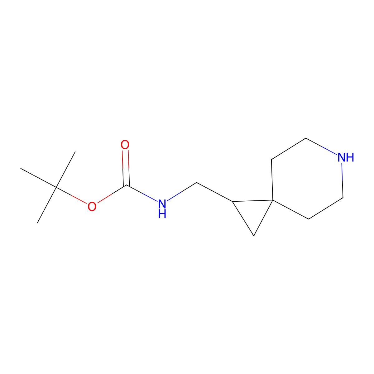 tert-butyl N-({6-azaspiro[2.5]octan-1-yl}methyl)carbamate molecular structure, CAS 1330763-97-7