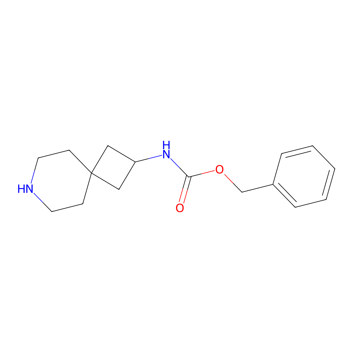 2-(Cbz-amino)-7-azaspiro[3.5]nonane molecular structure, CAS 1330764-28-7