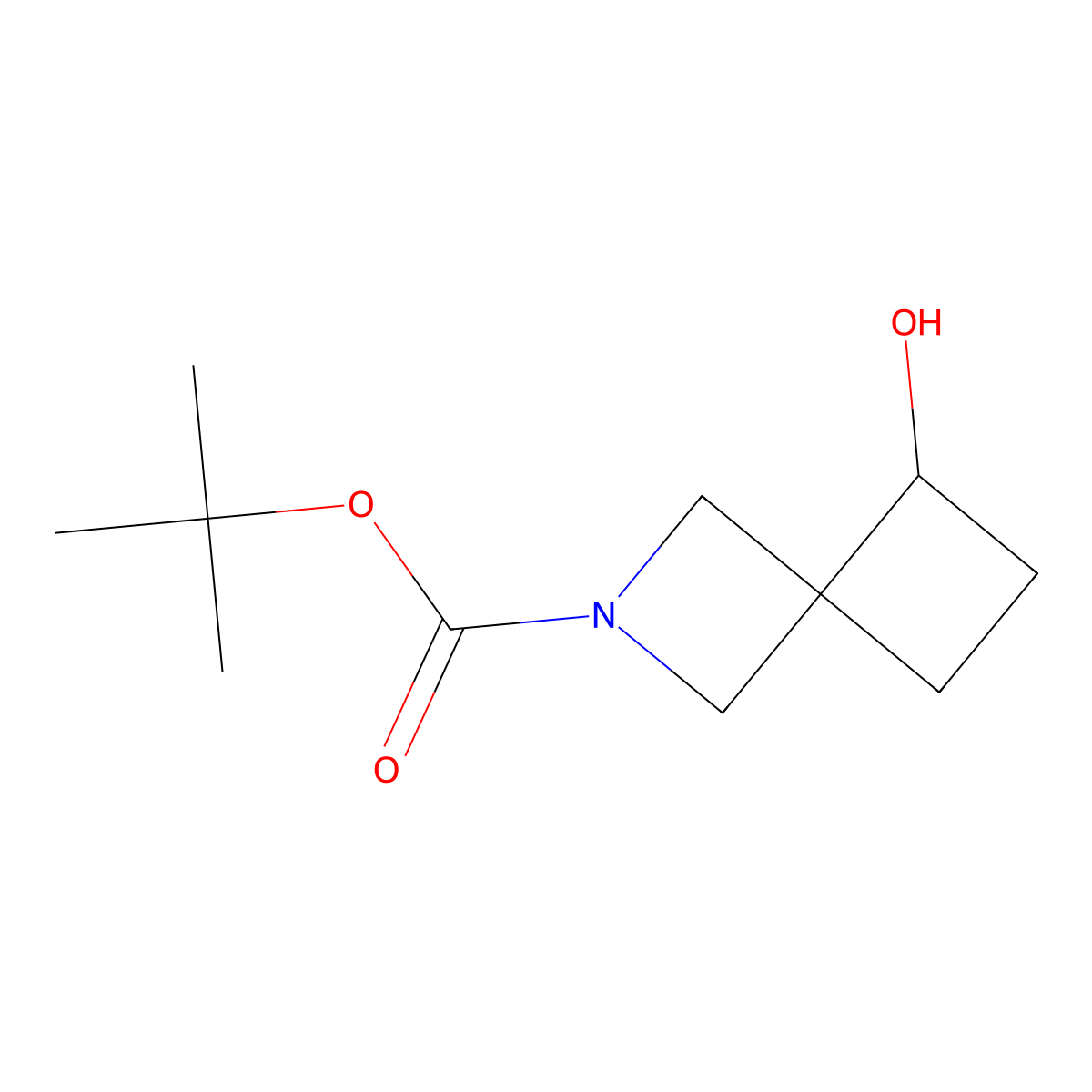 tert-Butyl 5-hydroxy-2-azaspiro[3.3]heptane-2-carboxylate molecular structure, CAS 1330764-31-2