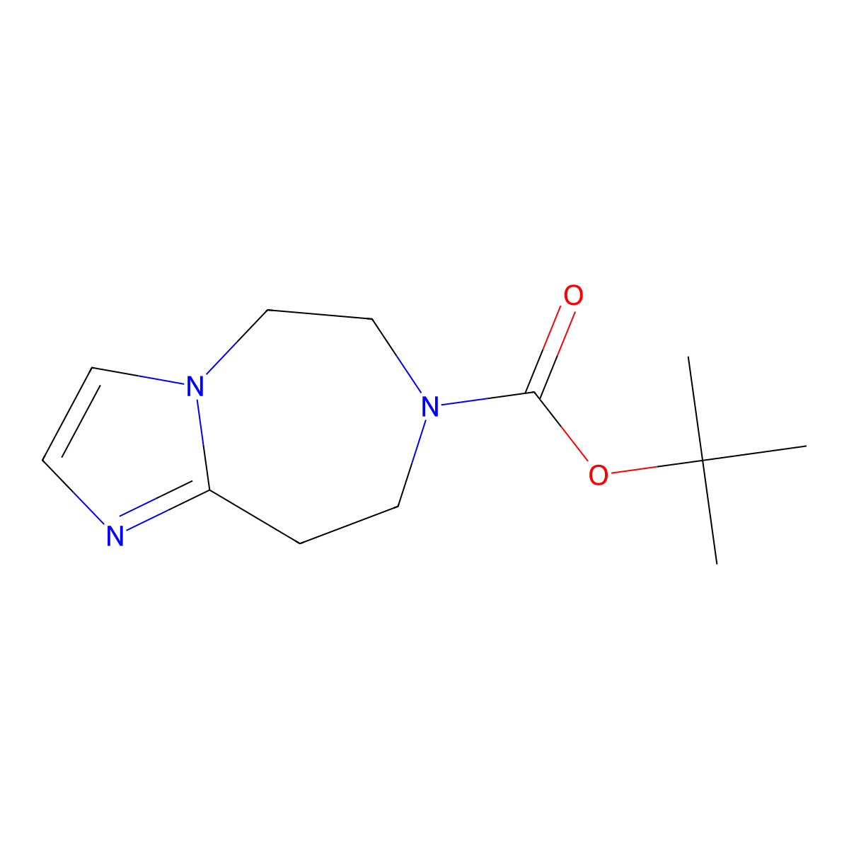 tert-butyl 8,9-dihydro-5H-imidazo[1,2-d][1,4]diazepine-7(6H)-carboxylate molecular structure, CAS 1330764-98-1