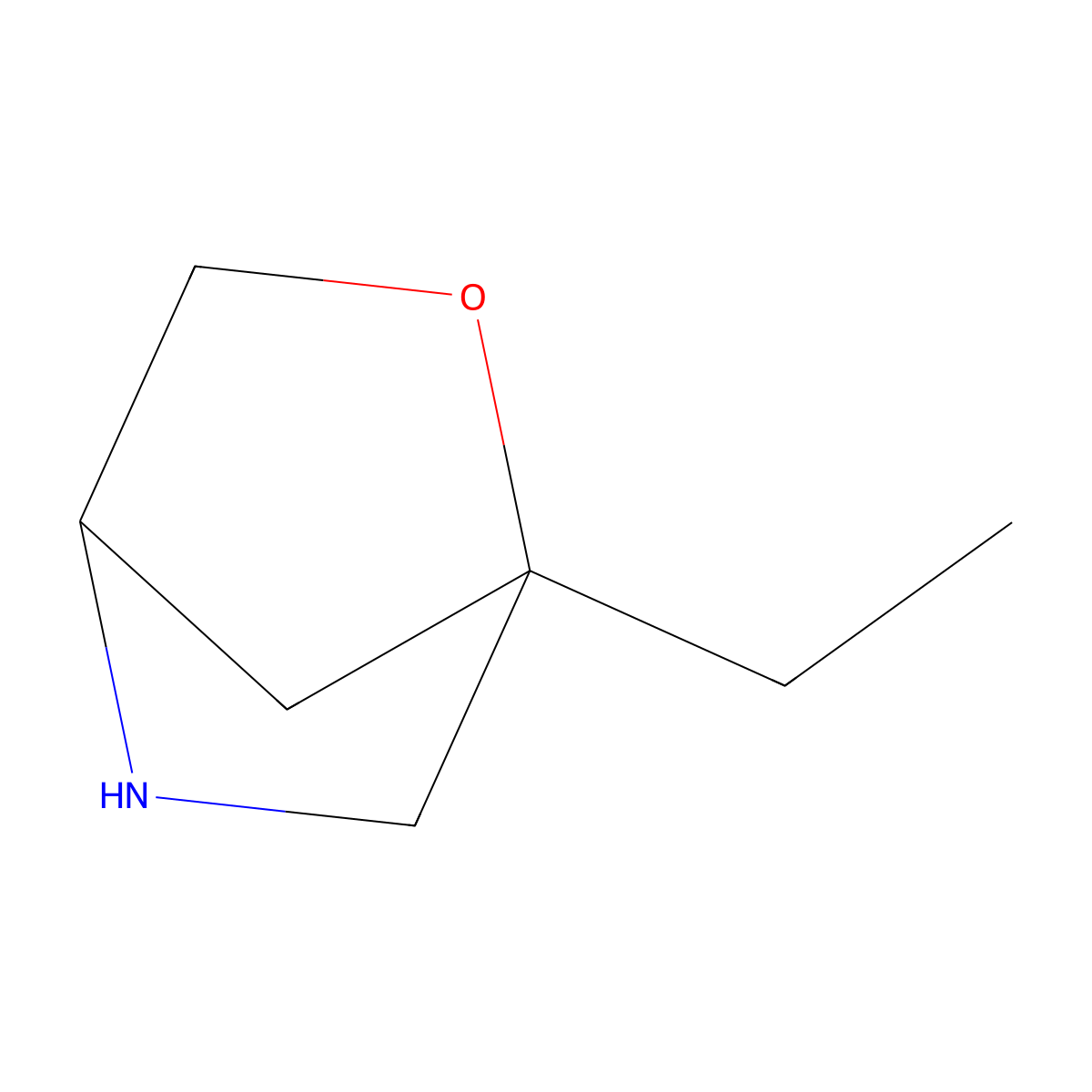 1-Ethyl-2-oxa-5-azabicyclo[2.2.1]heptane molecular structure, CAS 1330765-02-0