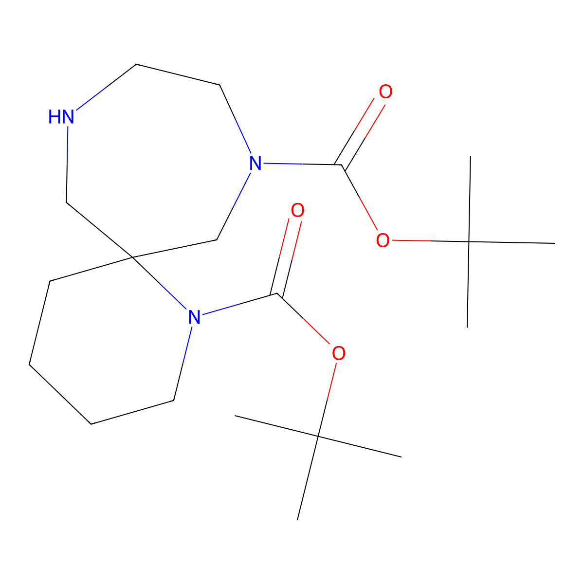 Ditert-Butyl 1,8,11-Triazaspiro[5.6]Dodecane-1,8-Dicarboxylate molecular structure, CAS 1330766-31-8