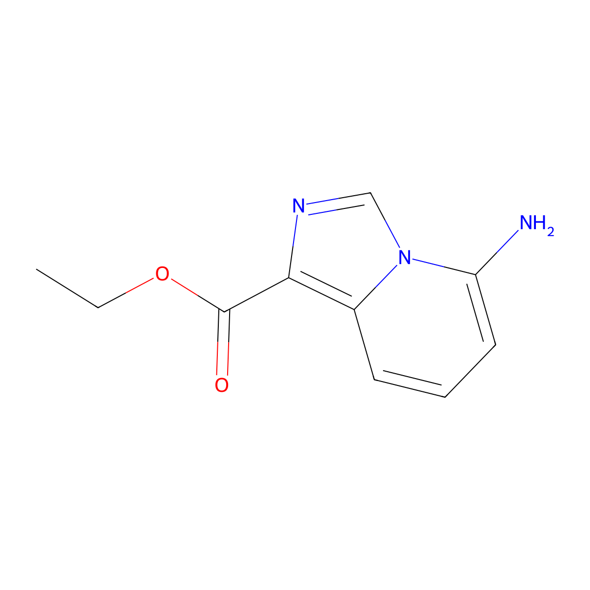 Ethyl 5-aminoimidazo[1,5-a]pyridine-1-carboxylate molecular structure, CAS 1330766-35-2
