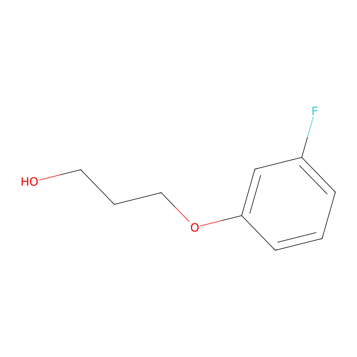 3-(3-Fluorophenoxy)propan-1-OL molecular structure, CAS 133077-41-5