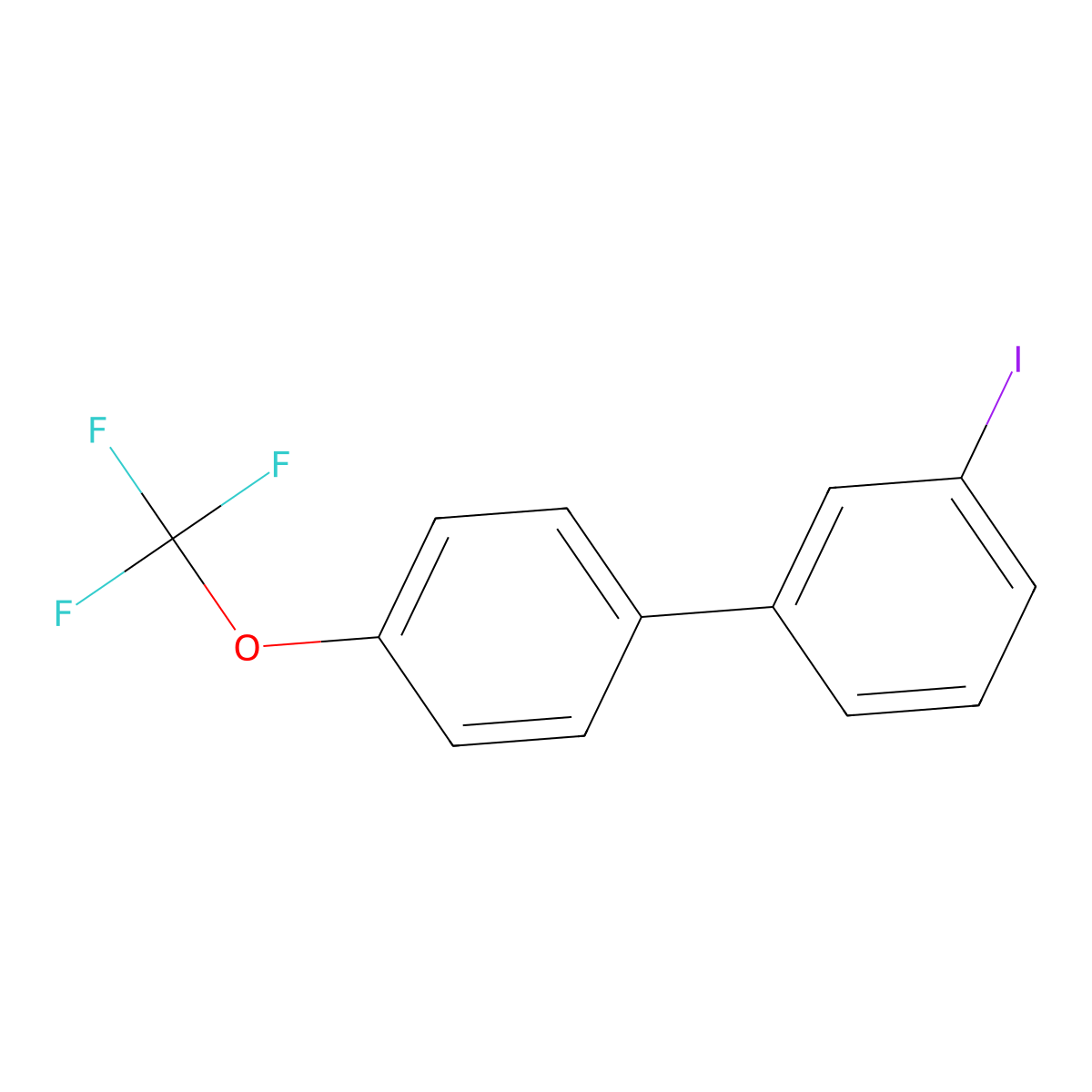 3-Iodo-4'-(trifluoromethoxy)-1,1'-biphenyl molecular structure, CAS 1330780-60-3
