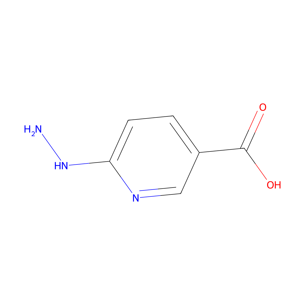 6-Hydrazinonicotinic acid molecular structure, CAS 133081-24-0