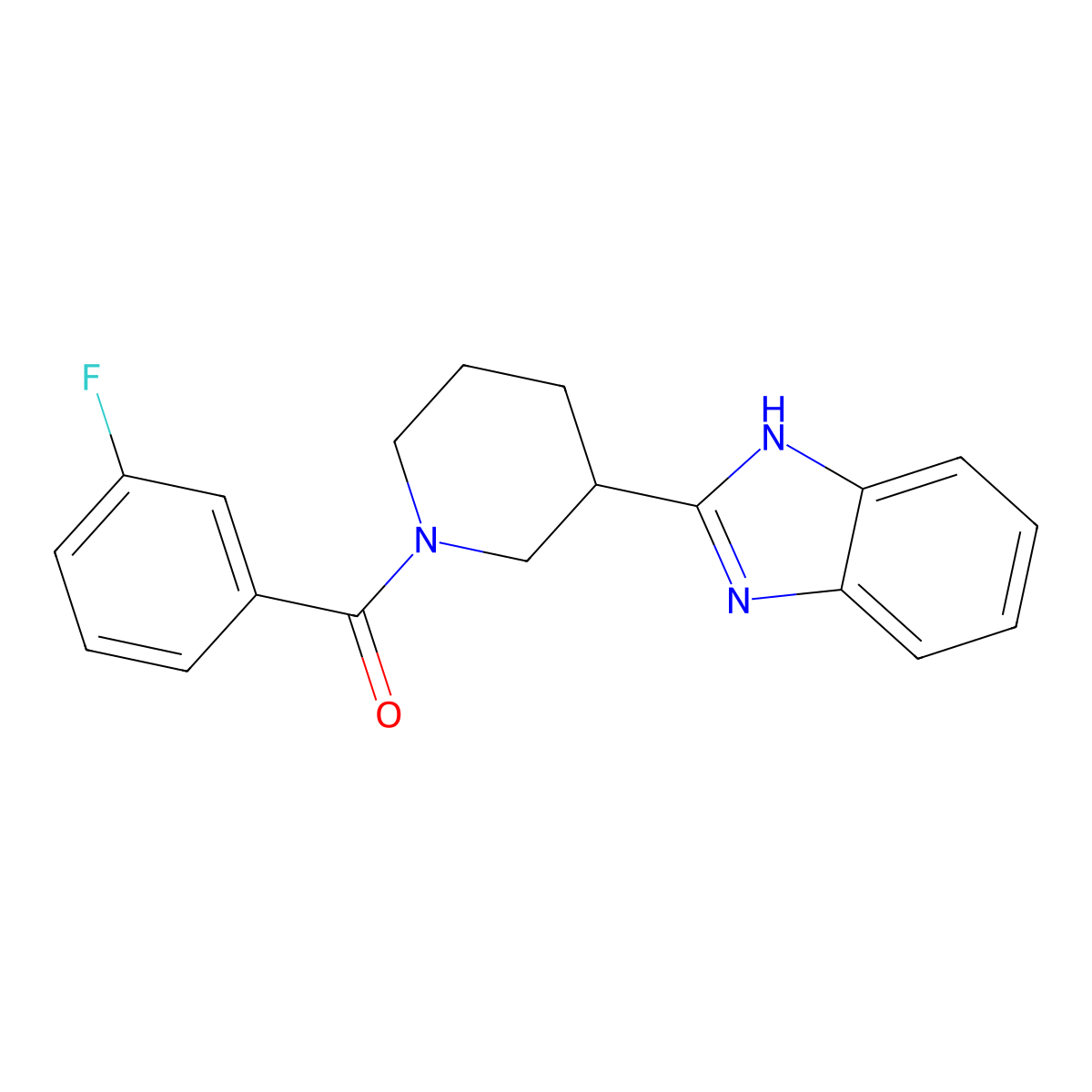 2-[1-(3-fluorobenzoyl)piperidin-3-yl]-1H-1,3-benzodiazole molecular structure, CAS 1330836-31-1